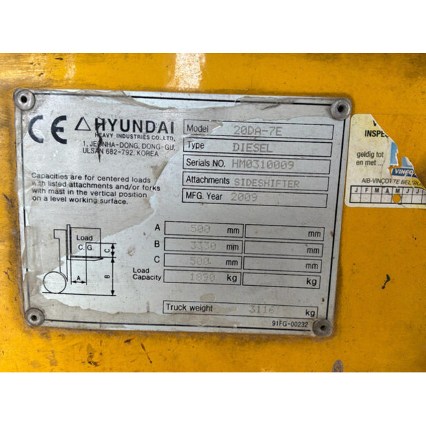 2009 Hyundai 20DA-7E-46264454