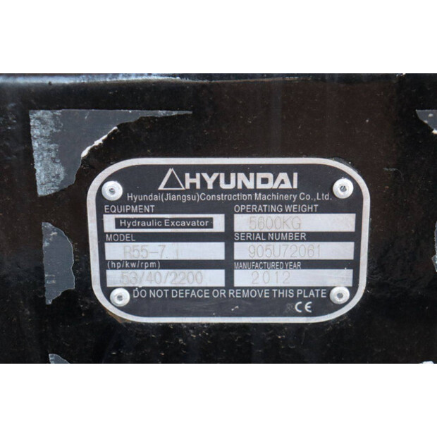 2012 Hyundai R55-7-46265462