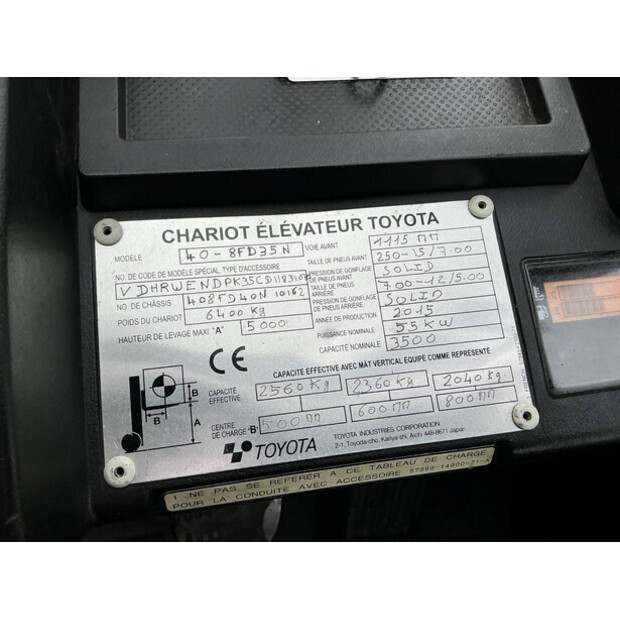 2015 تويوتا 40-8FD35N-46266270