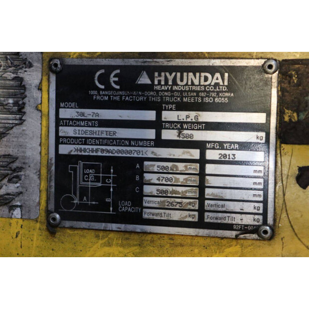 2013 Hyundai 30L-7A-46269072