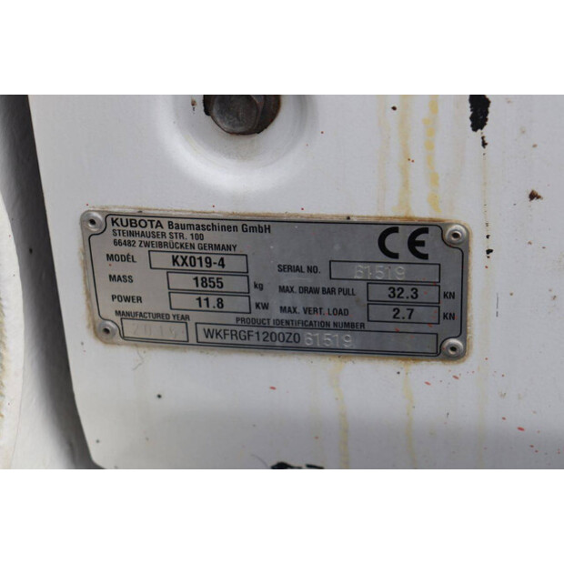 2015 كوبوتا KX019-4-46269701