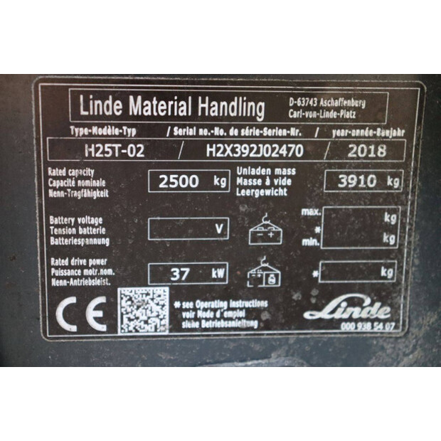 2018 Linde H25T-02-46270266