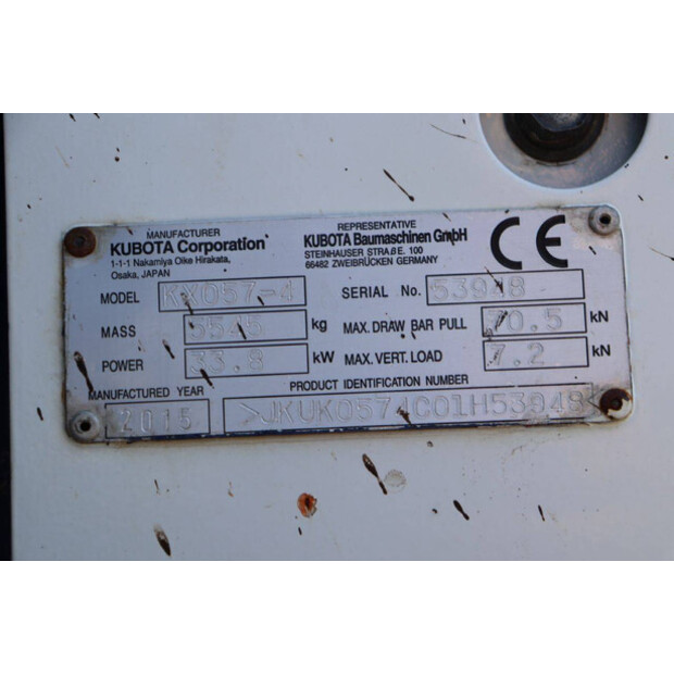 2015 KUBOTA KX057-4-46270830