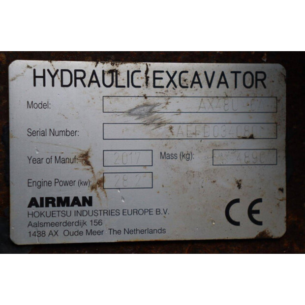 2017 AIRMAN AX48U-6A-46289884