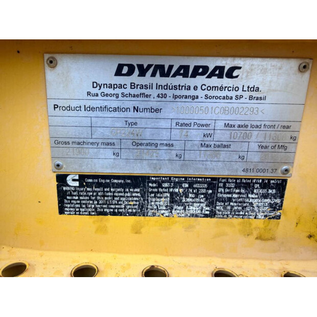 2012 DYNAPAC CP224-46292234