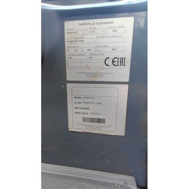 2019 Toyota 8FBEK18T-46303591