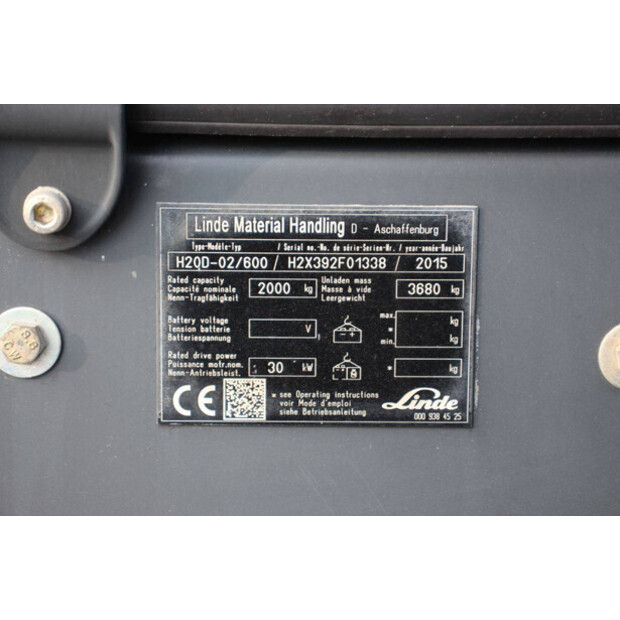 2015 Linde H20D-02/600-46316930