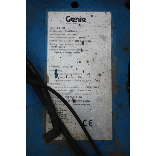 2016 Genie GS1930-46318222