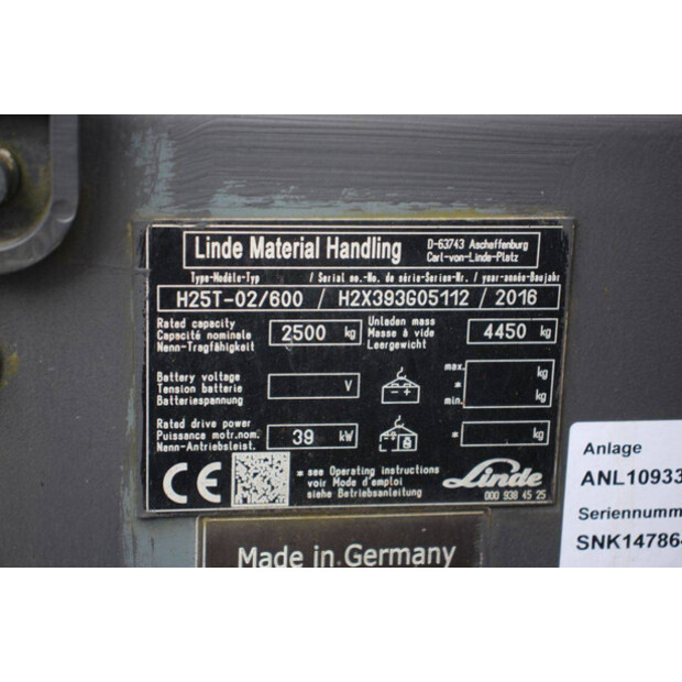 2016 Linde H25T-02/600-46318601