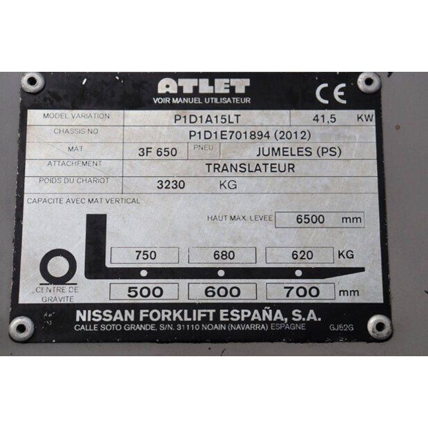 2012 Atlet P1D1A15LT-46319221