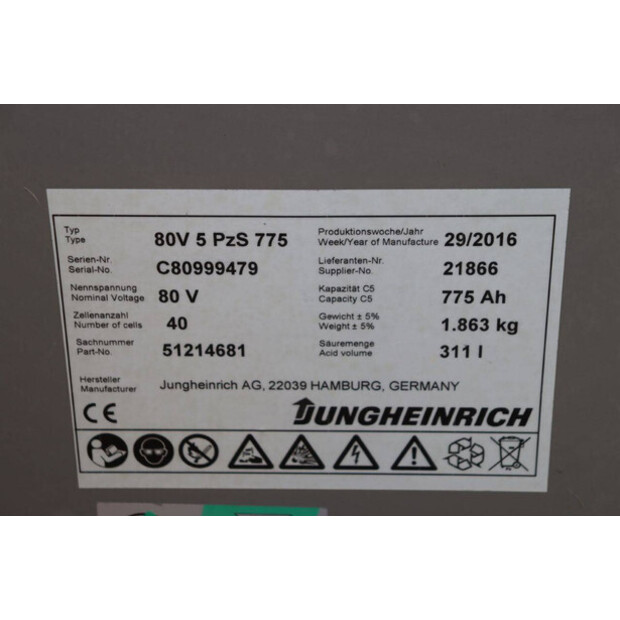 2016 Jungheinrich EFG 425S-46320715