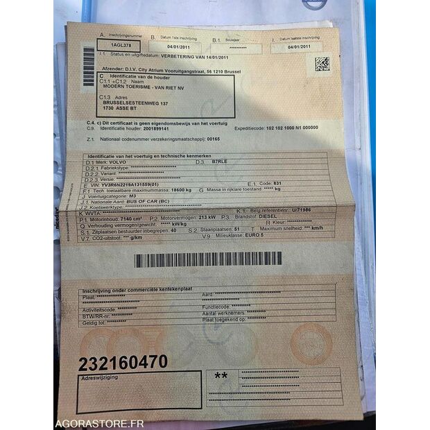 2011 Volvo B7RLE-46353268