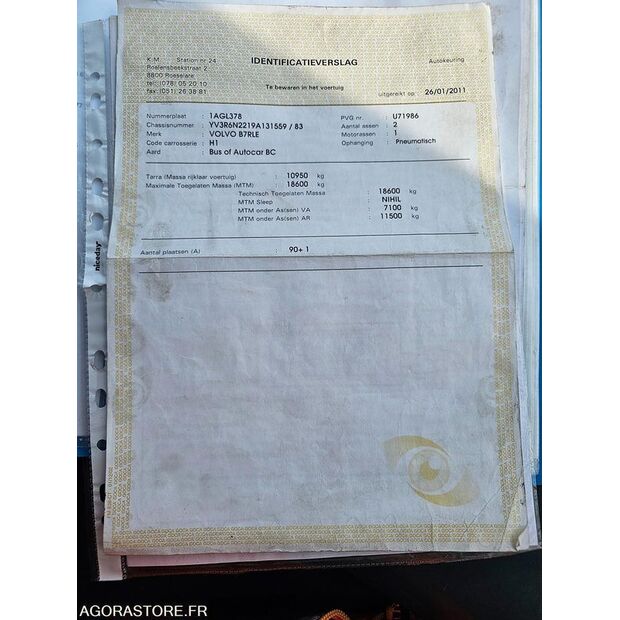 2011 Volvo B7RLE-46353271