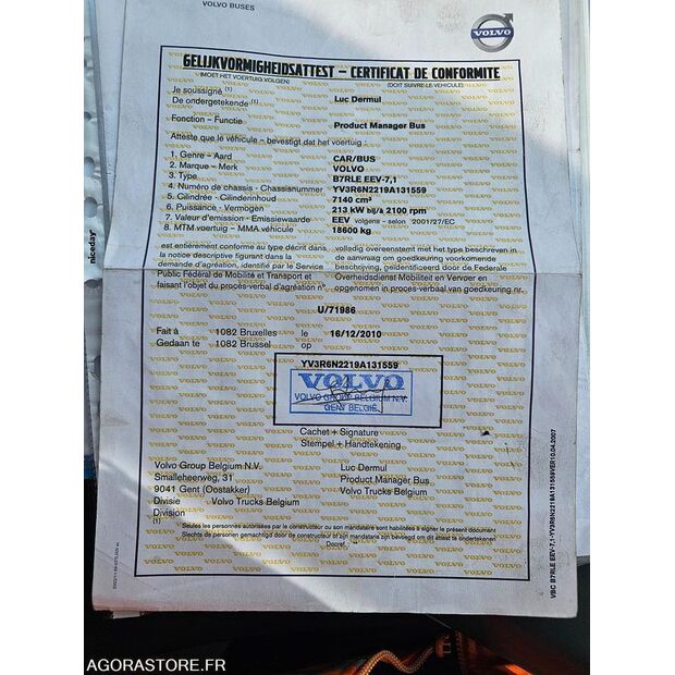 2011 Volvo B7RLE-46353272