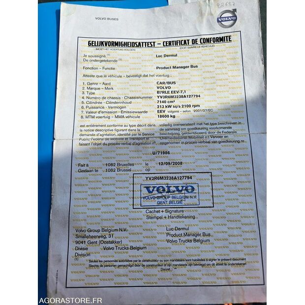 2008 Volvo B7RLE-46353424