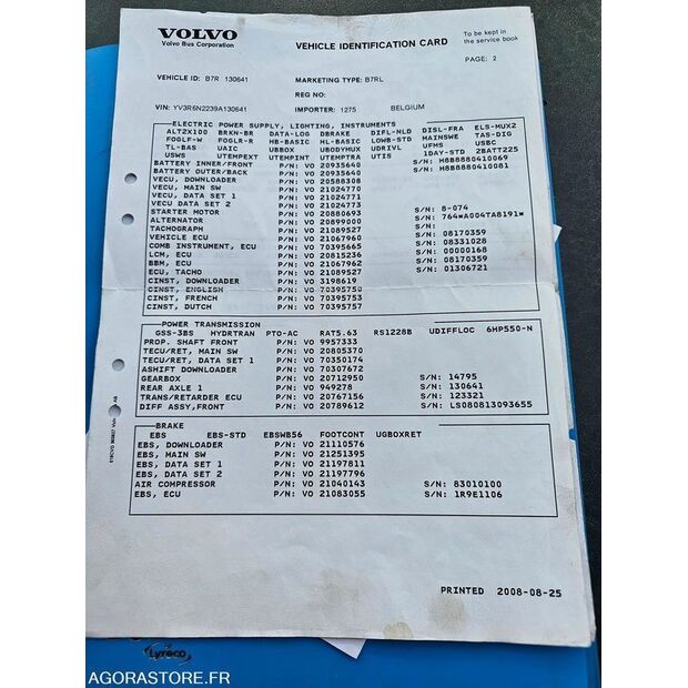 2008 Volvo B7RLE-46353687