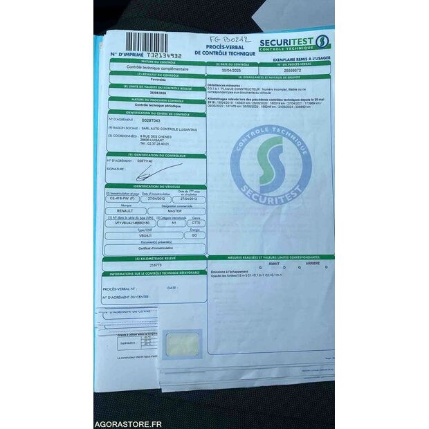 2012 Renault Master-46357158