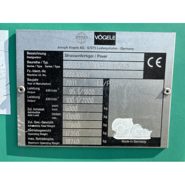 2011 فوجلي Super 1603-2-46360637