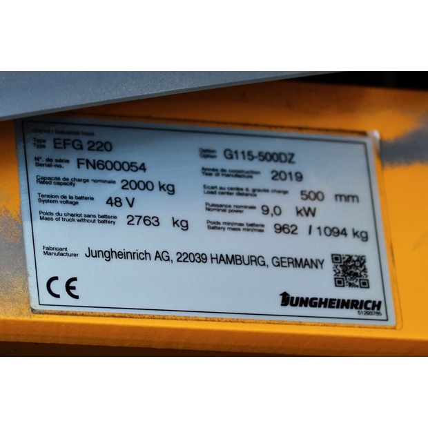 2019 جنجهينريتش EFG 220 500 DZ-46370884