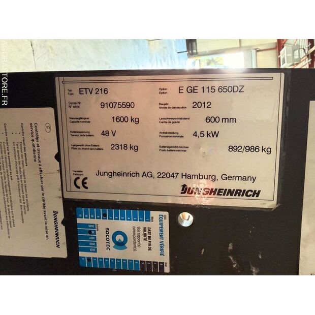 Jungheinrich ETV 216-46378583