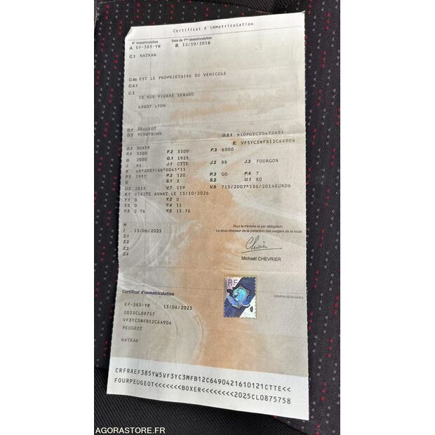 2016 Peugeot BOXER-46391800