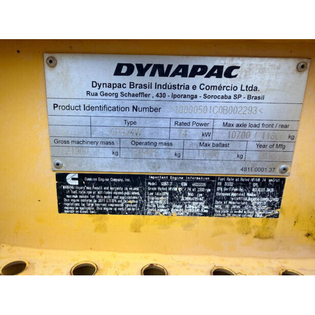 2012 DYNAPAC CP224-46393063