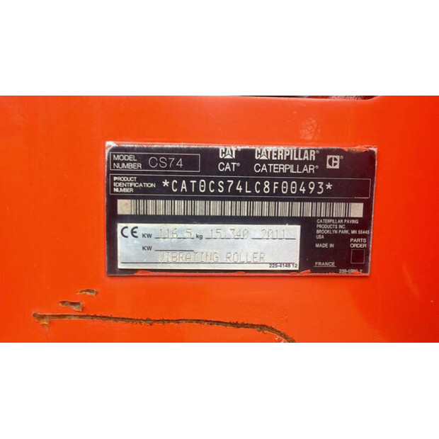 2011 Caterpillar CS74-46393237