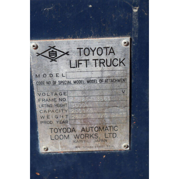 2000 تويوتا 4FB20-46409723