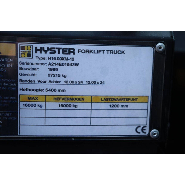 1999 Hyster H16.00XM-12-46410100