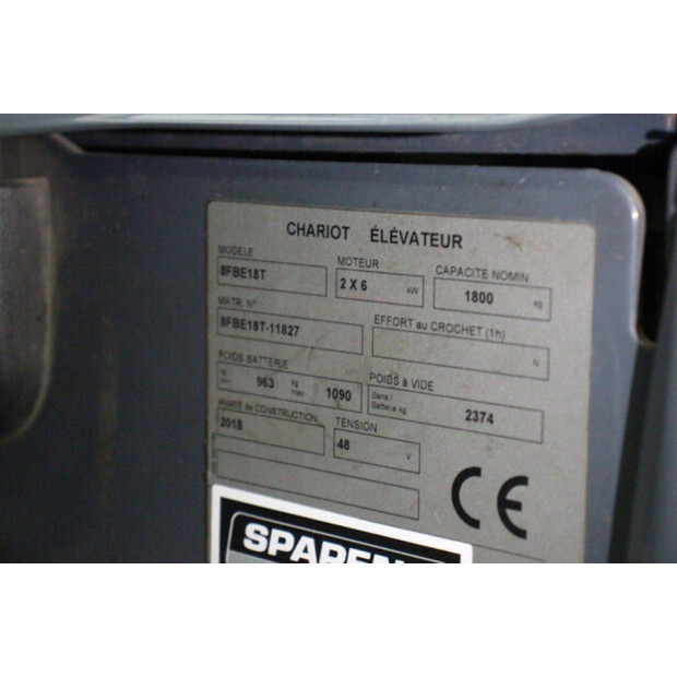 2018 Toyota 8FBE18T-46410608