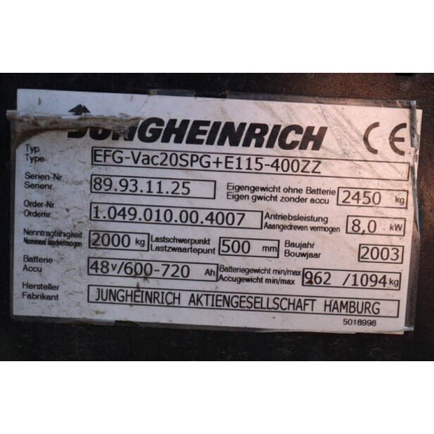 2003 جنجهينريتش EFG-V ac 20-46410866