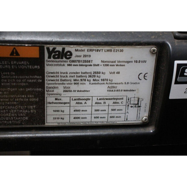 2019 Yale ERP18VT-46411555