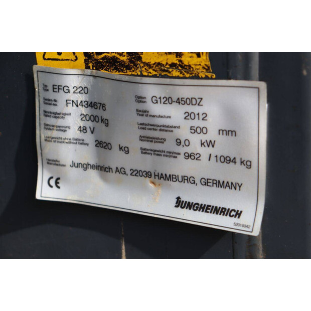 2012 Jungheinrich EFG 220-46411745