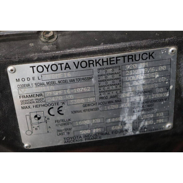 2003 Toyota 7FBMF16-46412052