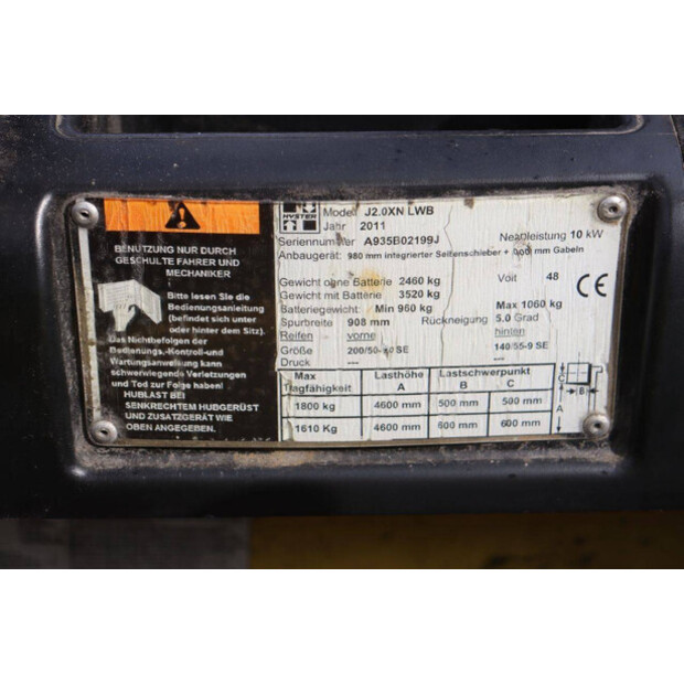 2011 Hyster J2.0XN-46412290