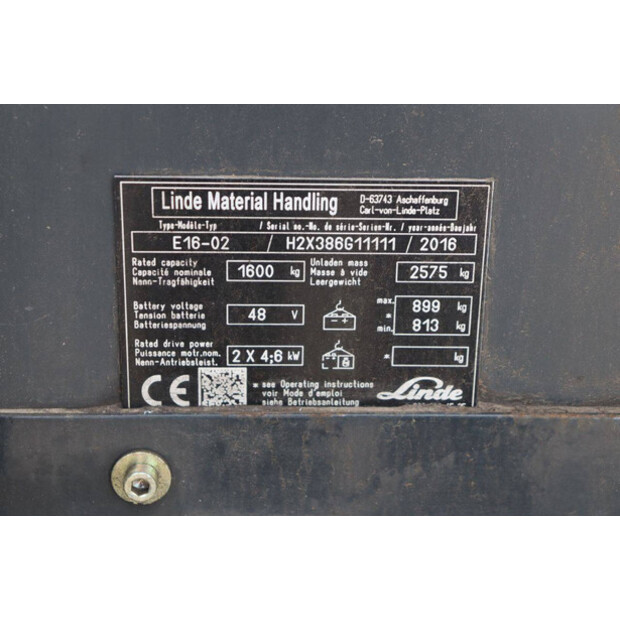2016 Linde E16-02-46412487