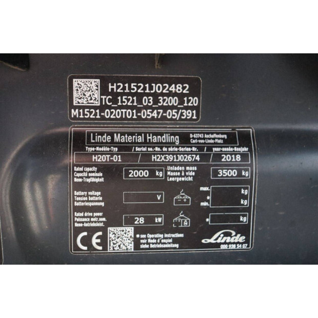 2018 ليندي H20T-01-46413032