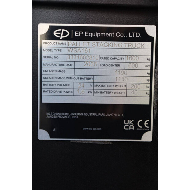 2026 EP Equipment WSA161-46413052