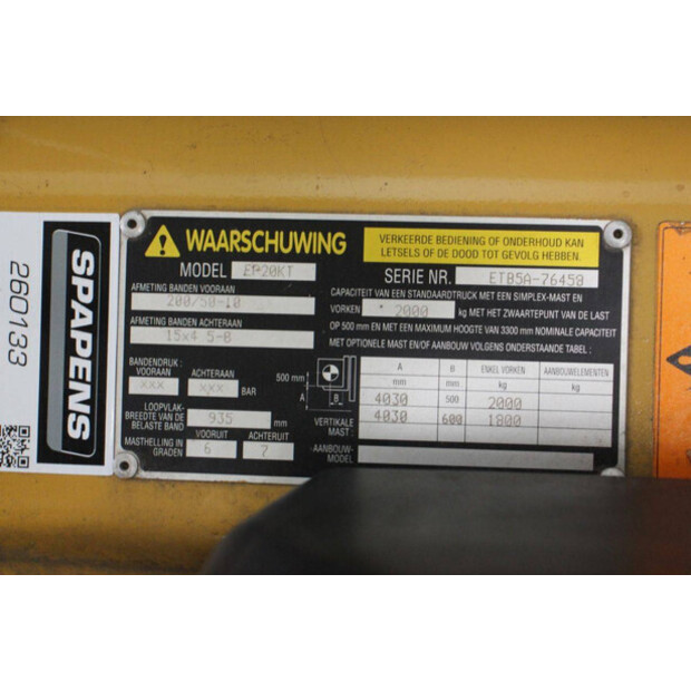 2005 Caterpillar EP20KT-46414760