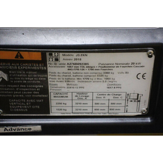 2018 Hyster J3.0XN-46414790