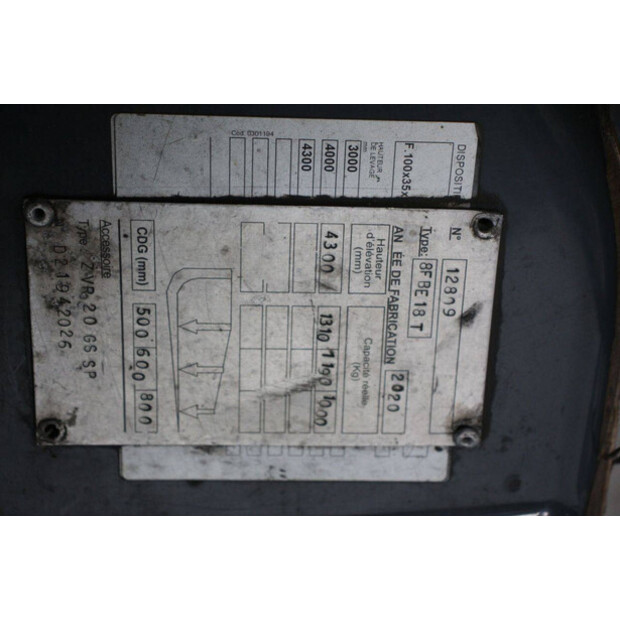 2020 تويوتا 8FBE18T-46414953