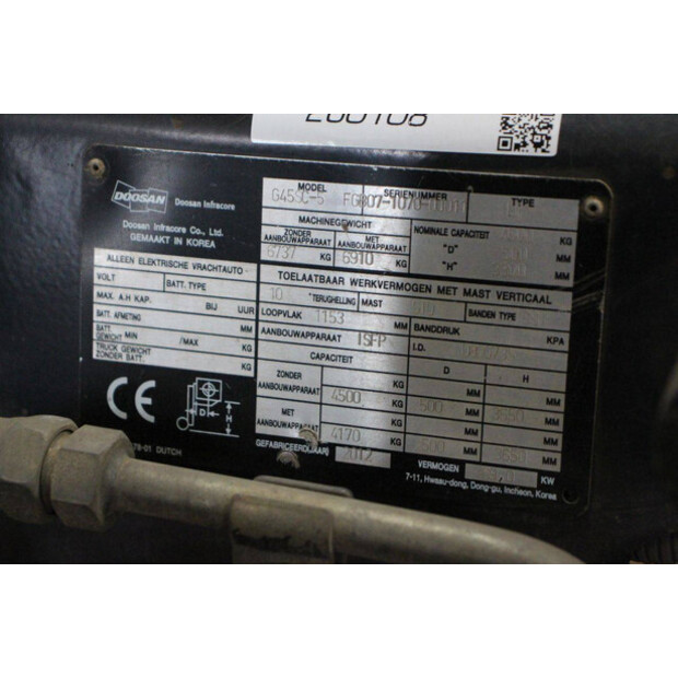 2012 Doosan G45SC-5-46415061