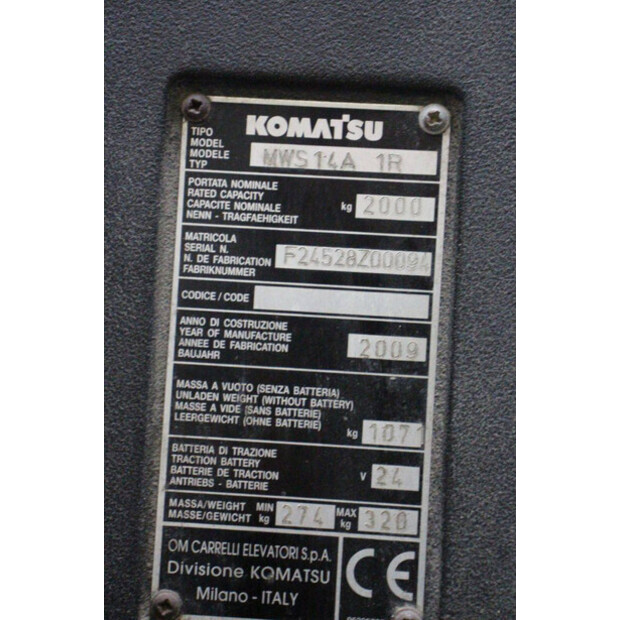 2009 كوماتسو MWS14A 1R-46415256