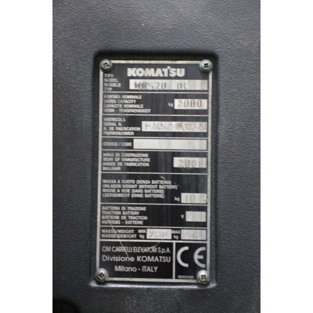 2008 Komatsu MWS20 1R-46415278