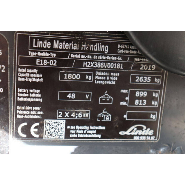 2019 Linde E18-02-46415974