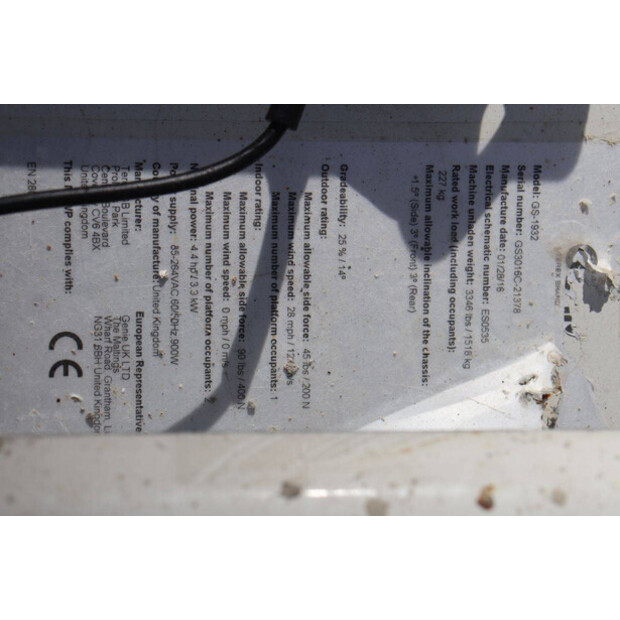 2016 Genie GS-1932-46416528