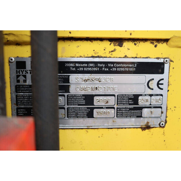 2007 Hyster S1.5S-4328-46416692