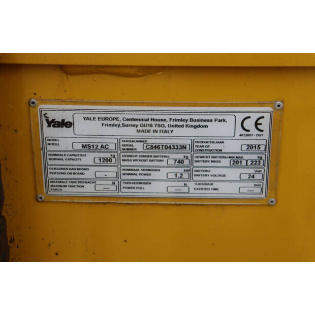 2015 Yale MS12 AC-46416825