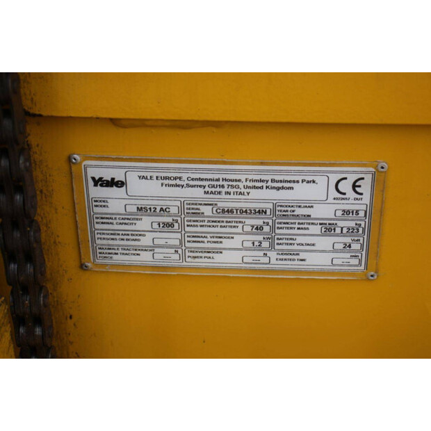 2015 Yale MS12 AC-46418145