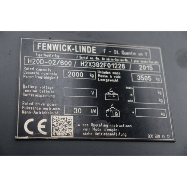 2015 Linde H20D-02/600-46418424